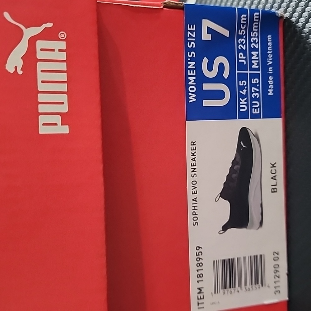 Puma Women's Softride Black Mint Green Sophia Evo Running Sneaker Shoes Sz 7 NWT - Picture 4 of 7